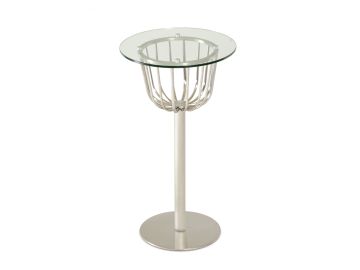 Brayden Modern Round Glass Bar Table