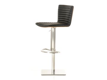 Dawn Mid-Century Black Bar Stool