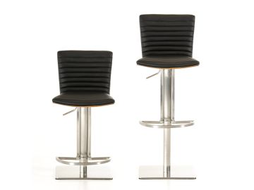 Dawn Mid-Century Black Bar Stool
