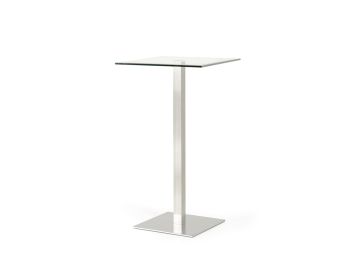 Gavin Modern Square Glass Bar Table