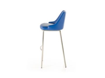 Jayce Modern Blue Leatherette Bar Stool