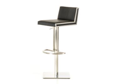 Keira Modern Black & Walnut Bar Stool