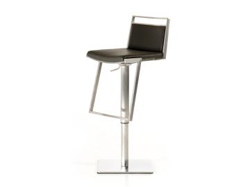 Peyton Modern Black Leatherette Bar Stool