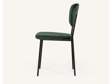 Billy Modern Green Velvet Dining Chair (Set of 2)
