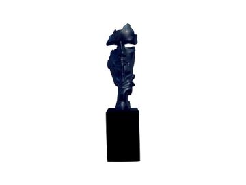 Black Mask Sculpture