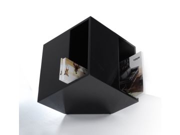 Book Modern Black Magazine Holder End Table