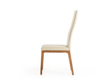 Brandi - Modern Grey & Walnut Dining Chair (Set of 2)