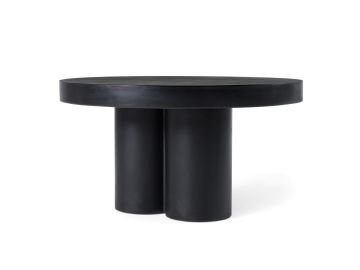 Bruni - Modern Black Concrete Coffee Table