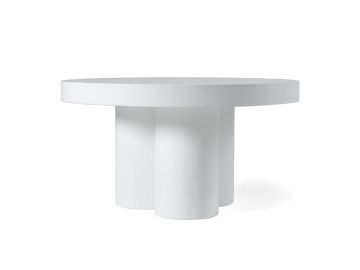 Bruni - Modern White Concrete Coffee Table