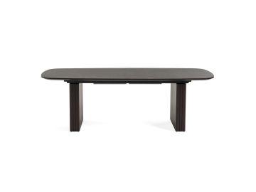 Calhoun - Modern Smoked Oak Extendable Dining Table