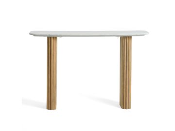 Cambridge White Marble & Mango Console Table