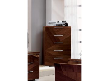 ALF Capri Italian Modern Walnut Chest