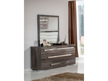 Nova Domus Capulet Italian Modern Grey Mirror