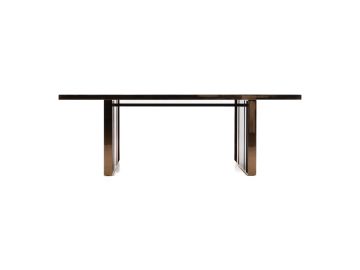 Cartier Modern Black & Rosegold Dining Table