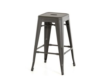 Dink - Modern Grey Metal Bar Stool (Set of 4)