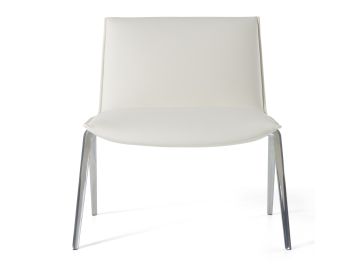 Cedric - Modern White Vegan Leather Accent Chair