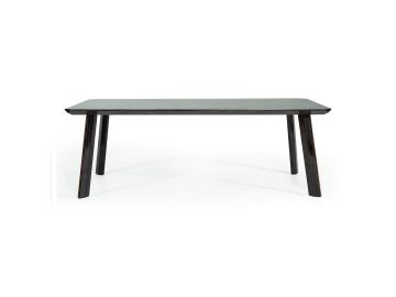 Chadwick Modern Ebony & Rosegold Dining Table