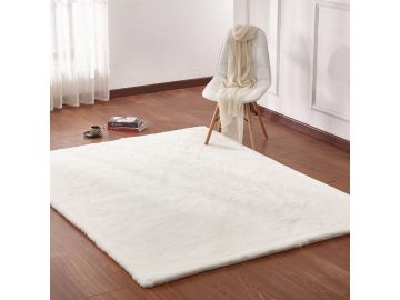 Rug Factory Plus Chinchilla Faux - Off White Area Rug