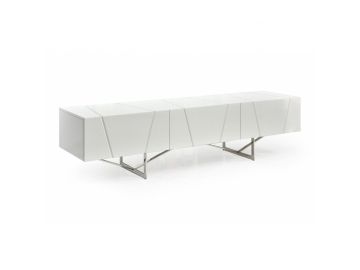Chrysler Modern White TV Stand