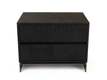 Cirque - Modern Black Ash Nightstand