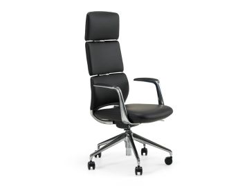 Clyne - Modern Black Vegan Leather Executive Office Chair