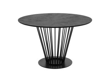 Conroy - Modern Black Round Dining Table