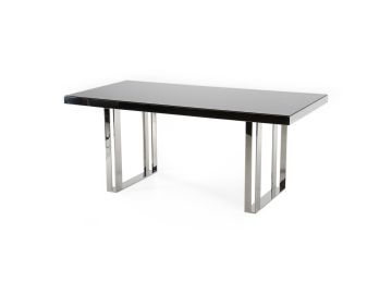 Courtland Modern Stainless Steel Dining Table