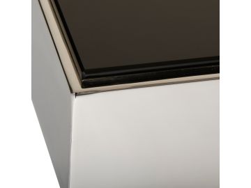 Courtland Modern Stainless Steel Dining Table