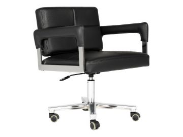 Craig Modern Black Bonded Leather Office Chair