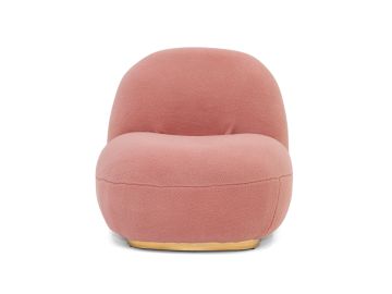 Crestone - Modern Pink Sherpa Accent Chair