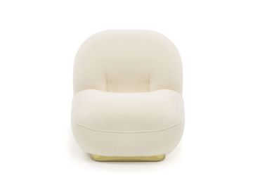Crestone - Modern White Sherpa Accent Chair