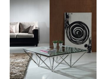 Newark Contemporary Glass Coffee Table