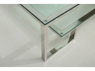 Topaz Modern Glass Coffee Table