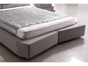 D519 Modern Light Purple Bonded Leather Bed