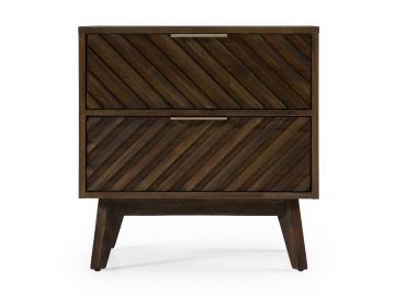Daisy Mid-Century Dark Acacia Nightstand