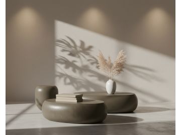 Denny - Modern Grey Contrete End Table