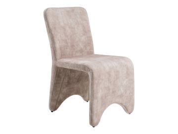 Ditka - Modern Beige Velvet Dining Chair (Set of 2)