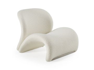 Donovan Modern Accent White Chair