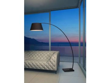7011 - Black Metal Floor Lamp