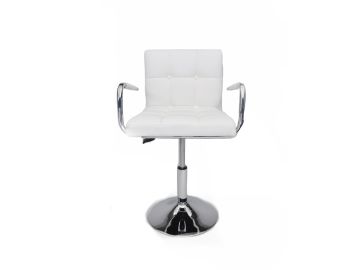 B05 Modern Eco-Leather White Swivel Chair