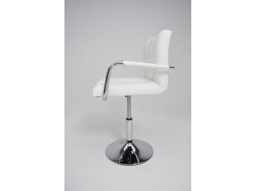 B05 Modern Eco-Leather White Swivel Chair