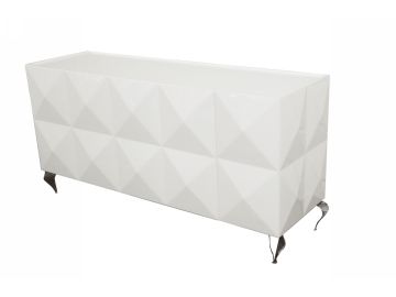 Versus Eva White Lacquer 3-Door Buffet