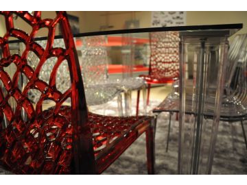 Marte Modern Transparent Italian Rectangle Dining Table
