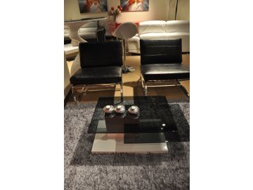 Modern Black Full Leather Liesure Chair