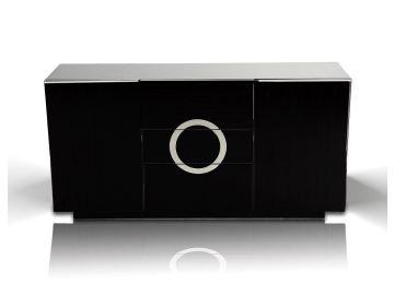 Ovidius Black Lacquer Modern Buffet