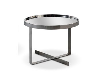 Wilcox Contemporary Mirrored End Table