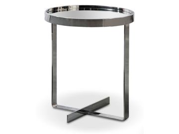 Wilcox Contemporary Small Mirrored End Table