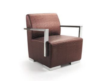 EC-013 Modern Textured Leatherette Lounge Chair