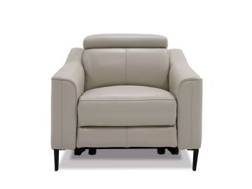 Eden - Modern Grey Leather Armchair
