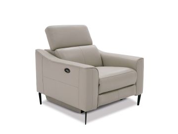 Eden - Modern Grey Leather Armchair